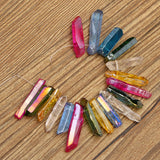 Colorful,Flame,Titanium,Coating,Lemurian,Quartz,Crystals,Pendant