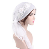 Women,Cotton,Muslim,Turban,Elastic,Chemo,Scarf,Flower,Beanies