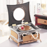 Classical,Dressing,Table,Rotating,Music,Makeup,Mirror,Drawer,Couple,Music