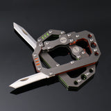 Stainless,Steel,Survial,Climbing,Carabiner,Outdoor,Multifunctional,Backpack,Buckle,Keychain