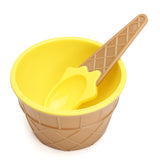 Children's,Plastic,Cream,Bowls,Spoons,Durable,Cream,Dessert