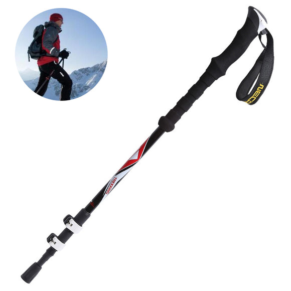 135cm,Outdoor,Mountaineering,Walking,Stick,Folding,Trekking,Climbing,Crutch,Alpenstock,Camping,Hiking