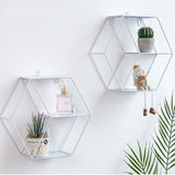 Geometric,Metal,Storage,Shelf,Display,Organization,Decor