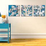 Miico,Painted,Three,Combination,Decorative,Paintings,flower,Decoration