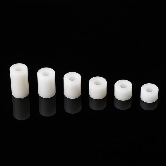 100Pcs,White,Nylon,Spacer,Round,Hollow,Standoff,Board