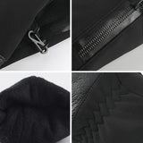 Unisex,Winter,Thick,Velvet,Genuine,Leather,Windproof,Waterproof,Skiing,Sports,Casual,Gloves