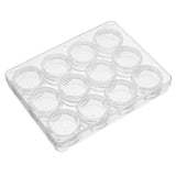 12Pcs,Clear,Round,Plastic,Sample,Empty,Storage,Containers,Screw