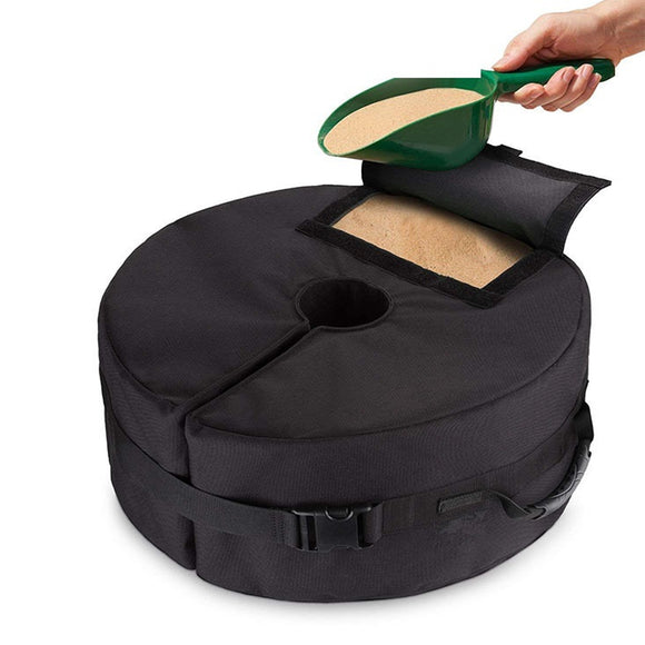 51x20cm,Black,Oxford,Cloth,Round,Sandbag,Outdoor,Support,Umbrella,Sunshade,Fixed,Sandbag