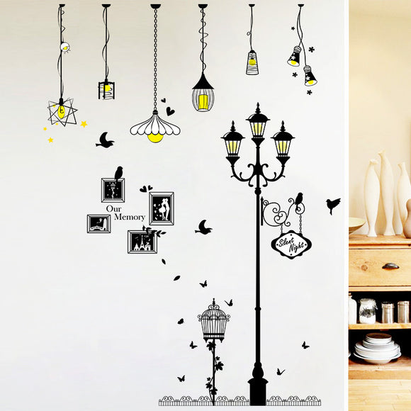 Creative,Cartoon,Chandelier,Sticker,Removable,Household,Decor,Waterproof,Stickers