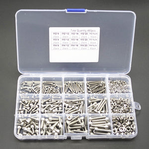 480pcs,Socket,Screws,Stainless,Steel,Screw,Repair