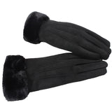 Women,Winter,Thick,Velvet,Lined,Suede,Glove,Windproof,Cycling,Touch,Screen,Gloves