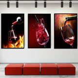 Miico,Painted,Three,Combination,Decorative,Paintings,Glass,Decoration