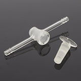 Straight,Adapter,Glass,Stopcock,Connection,Glass,Valve,Glass,Stopcock,Chemical,Valve