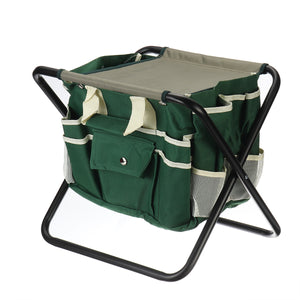 12.2x15.4x13.4inch,Folding,Kneeler,Oxford,Cloth,Camping,Chair,Fishing,Detachable,Storage,Organizer,Garden