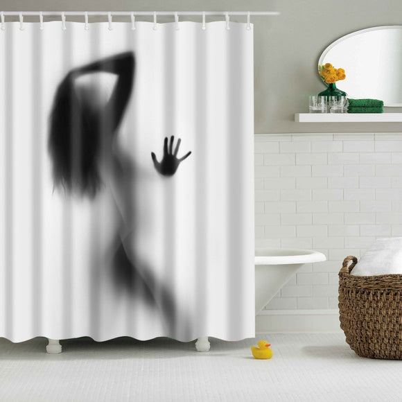 Bathroom,Shower,Curtains,Woman,Shower,Curtain,Waterproof,Polyester,Fabric,Screen