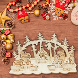 Loskii,JM01693,Christmas,Wooden,Funny,Party,Desktop,Decorations,Christmas,Wooden,Ornaments