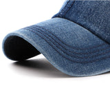 Washed,Cotton,Cowboy,Baseball,Casual,Sunscreen,Adjustable