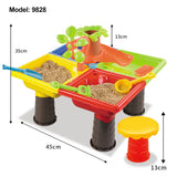 Children,Water,Table,Outdoor,Beach,Bucket,Shovel,Chair,Table