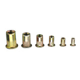 Suleve,MXZN9,220Pcs,Mixed,Steel,Rivet,Rivnuts,Blindnuts,Nutserts,Insert,Rivet,Assortment