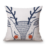 Christmas,Linen,Cushion,Cover,45*45,Pillowcase,Cushions,Throw,Pillow,Decor,Festive