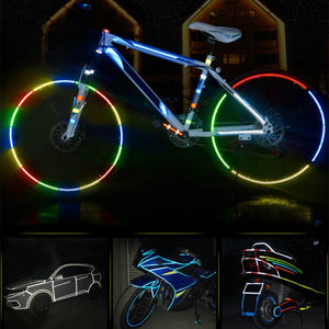 BIKIGHT,Cycling,Safety,Reflective,Wheel,Sticker,Scooter,Decal,Tape"