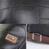 Leather,Autumn,Winter,Solid,Velvet,Fashion,Leather,Adjustable,Beret