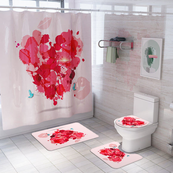 Honana,Bathroom,Waterproof,Shower,Curtain,Pedestal,Toilet,Cover,Bathroom,Decoration