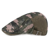 Summer,Beret,Camouflage,Forward,Outdoor,Travel,Plaid,Retro