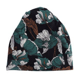 Women,Cotton,Flower,Pattern,Printing,Beanie,Headscarf