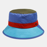 Collrown,Multicolor,Stitching,Fisherman,Summer,Protection,Bucket