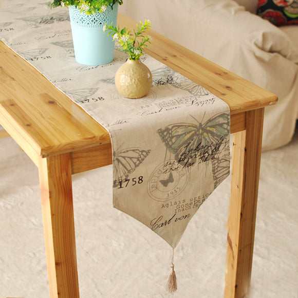 England,Style,Cotton,Linen,Tableware,Table,Runner,Tablecloth,Cover,Insulation