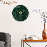 Loskii,CC004,Creative,Marble,Pattern,Clock,Clock,Quartz,Clock,Office,Decorations