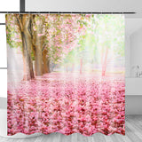 Cherry,Blossom,Fashion,Pattern,Bathroom,Fabric,Shower,Curtain,Decoration,Waterproof