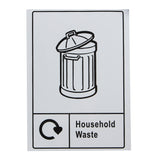 Waste,Recycling,Sticker,Signage,Wheelie,Window,Decal,Waterproof