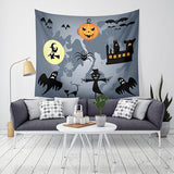 Loskii,Christmas,Tapestry,Pumpkin,Print,Hanging,Tapestry,Decor,Christmas,Decorations