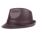 Leather,Winter,Thicken,Grandpa,Bowler