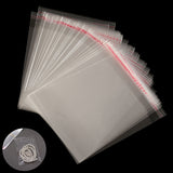 100pcs,1216cm,Clear,Cellophane,Display,Adhesive,Plastic