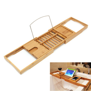 Bathtub,Bamboo,Holder,Bathroom,Tablets,Shelf,Reading,Stand