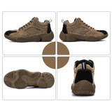 AtreGo,Suede,Leather,Shoes,Steel,Climbing,Safety,Shoes