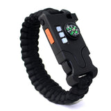 IPRee,Outdoor,Survival,Bracelet,Light,Compass,Whistle,Multifunction