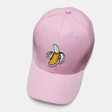 Women,Cotton,Fruit,Banana,Embroidery,Casual,Sport,Curve,Sunscreen,Visor,Baseball