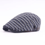 Washed,Knitted,Stripe,Beret,Outdoor,Sport,Adjustable,Visor,Forward