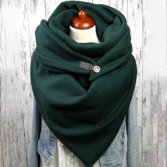 Women,Cotton,Thick,Winter,Outdoor,Casual,Solid,Color,Scarf,Shawl