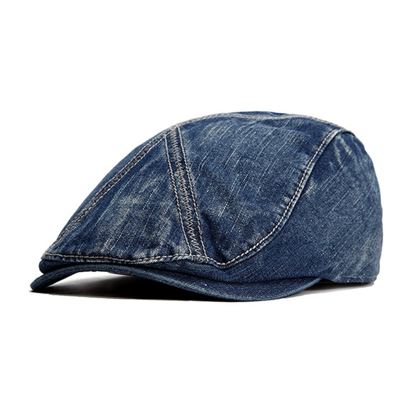 Washed,Cotton,Denim,Berets,Outdoor,Casual,Sunscreen,Forward