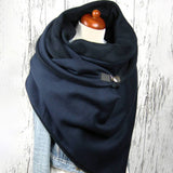Women,Cotton,Thick,Winter,Outdoor,Casual,Solid,Color,Scarf,Shawl