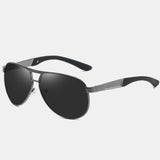 Men's,Metal,Large,Frame,Sunglasses,Mirror,Driver,Polarized,Sunglasses