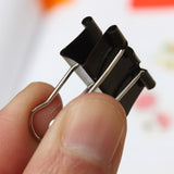 12PCS,Metal,Black,Binder,Spring,Clips,Paper,Filing,Clamps