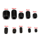 200pcs,Socket,Screws,Assortment,Black,Grade,Alloy,Steel