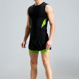 Sports,Training,Casual,Sleeveless,Perspiration,Wicking,Tights