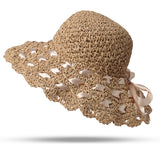 Women,Breathable,Foldable,Sunscreen,Bucket,Straw,Outdoor,Casual,Travel,Beach,Floppy
